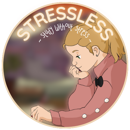 Logo &#39;STRESSLESS - study without stress&#39;