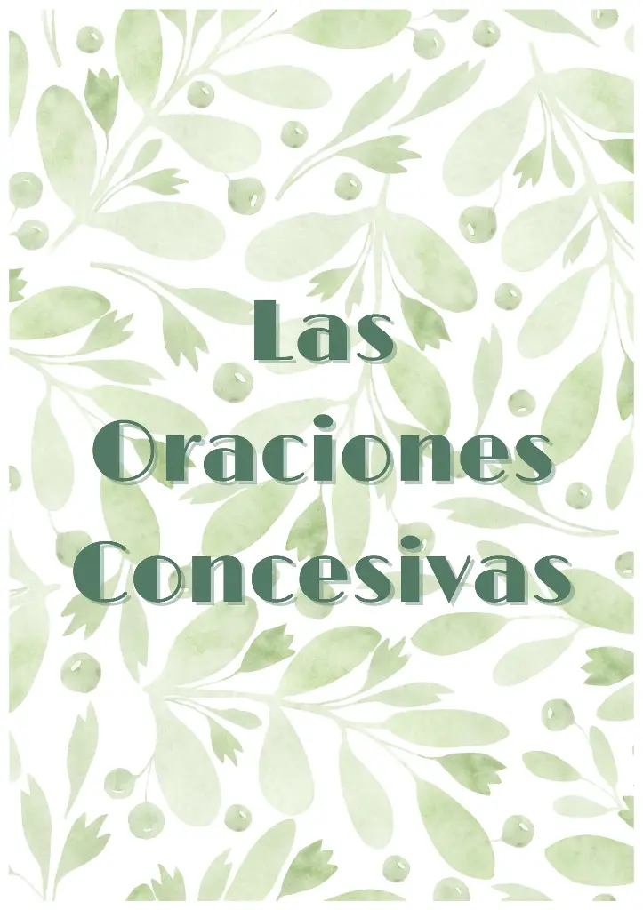 Las Oraciones Concesivas