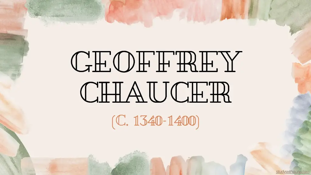 Geoffrey Chaucer