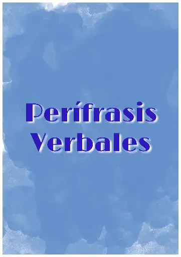 Las Perífrasis Verbales